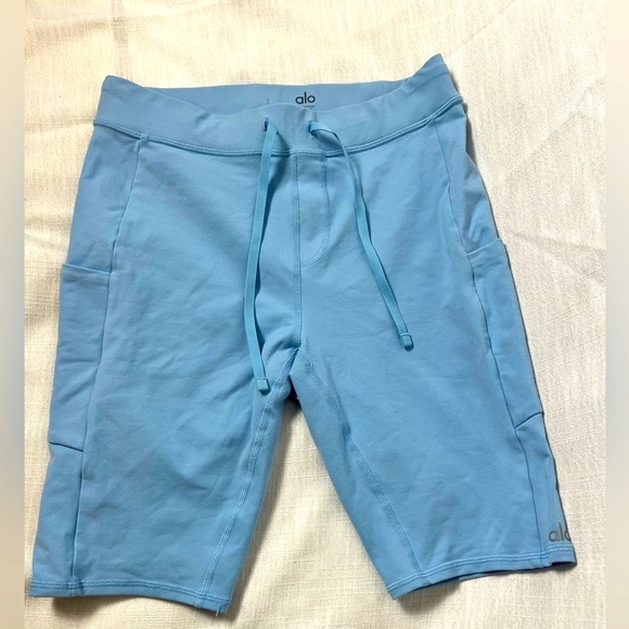 ALO Yoga Light Blue Shorts - Picture 1 of 5